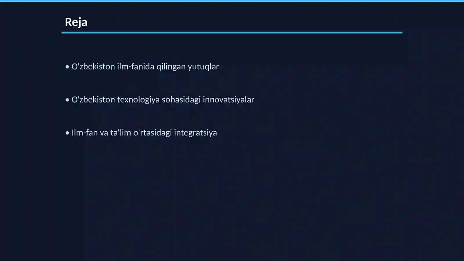 O'zbekistonning ilm-fan va texnologiya rivojlanishidagi yutuqlari va muammolari. Innovatsion iqtisodiyotga o'tish jarayonlari 2