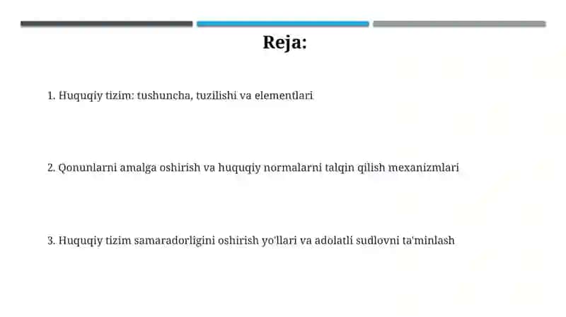 Huquqiy tizim: tushuncha va tuzilishi 2