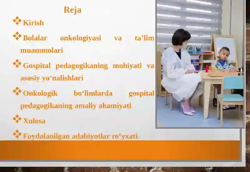 Bolalar onkologiyasi va gospital pedagogikasi 2