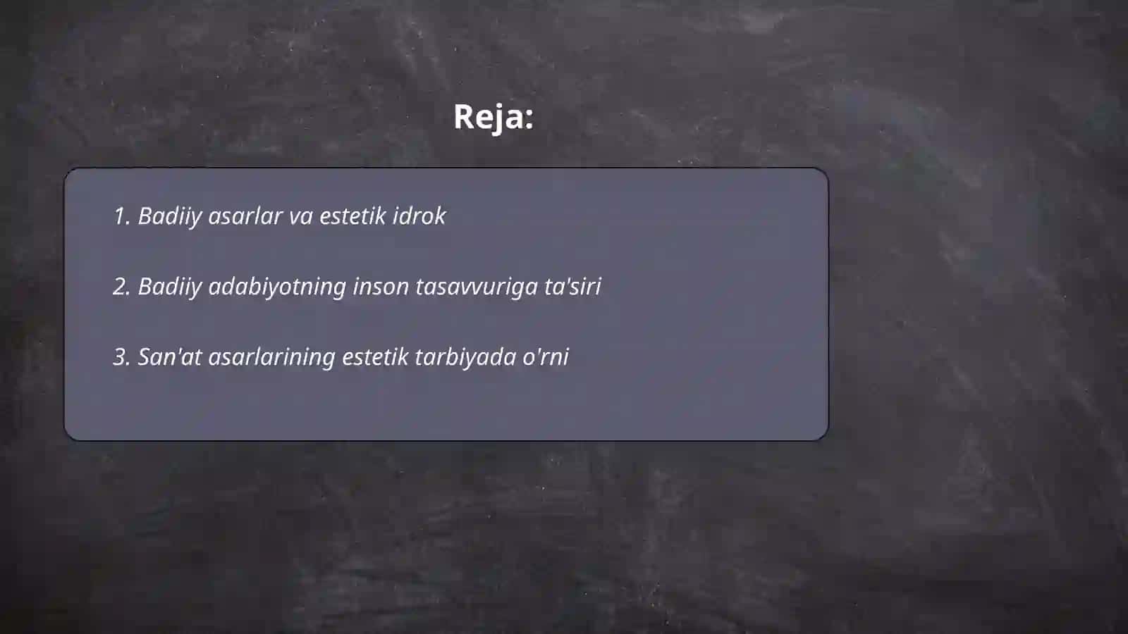 Badiiy asarlar va estetik idrok 2