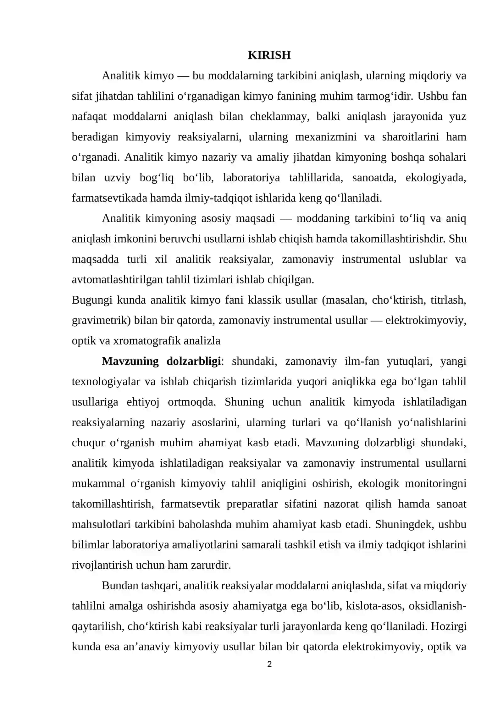 Analitik kimyo 2