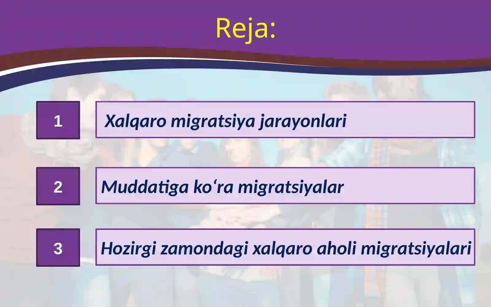 Xalqaro migratsiya jarayonlari va muammolari 2
