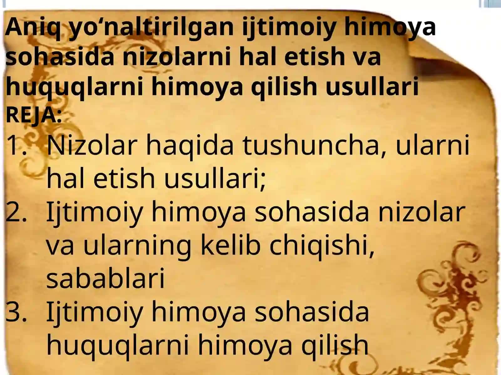 Ijtimoiy ishning iqtisodiy-huquqiy asoslari 2