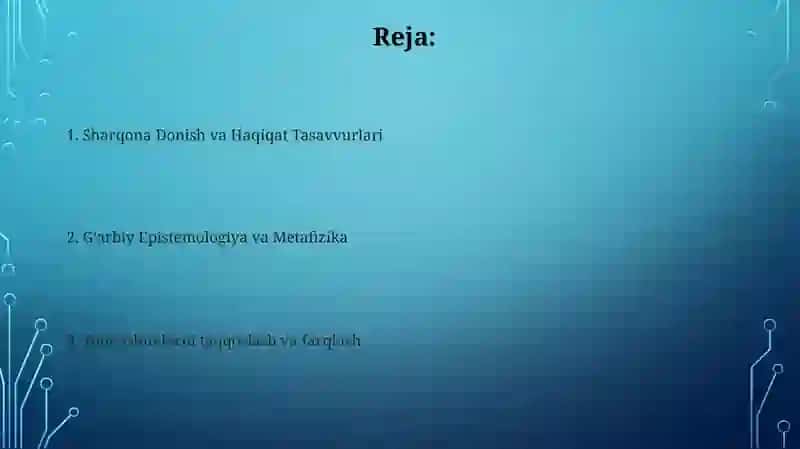 Sharq va Garb mutaffakirlarining falsafaning mohiyati haqidagi qarashlari 2