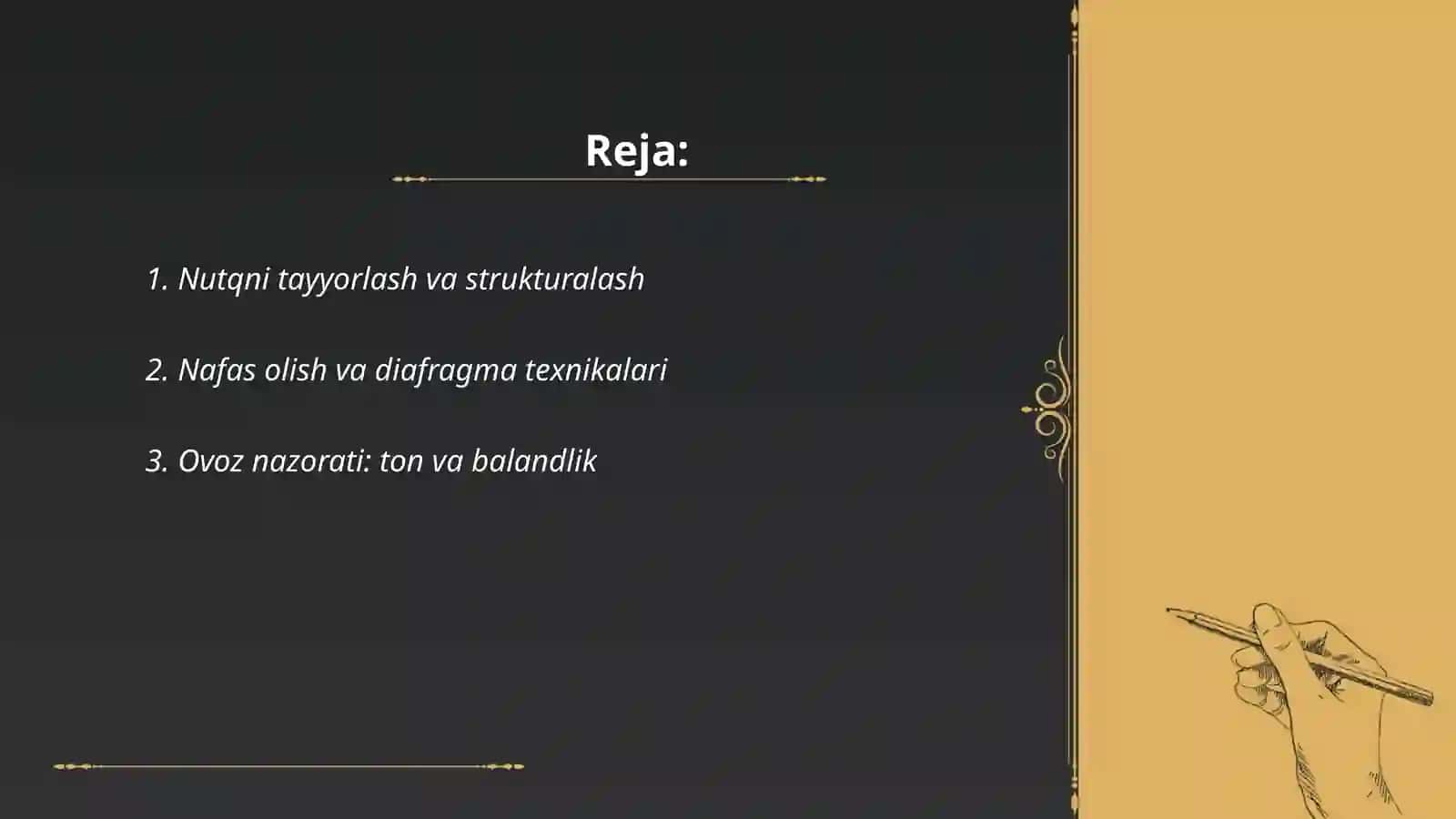 Nutq texnikasi va notiqlik madaniyati 2