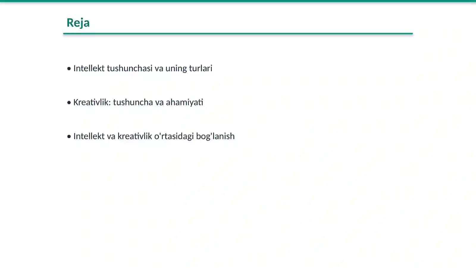 Intellekt va kreativlik nazaryalari 2
