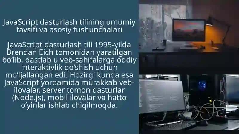 JavaScript asoslari va veb-dasturlash 2