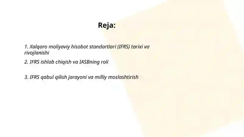 Xalqaro moliyaviy hisobot standartlari (IFRS) 2