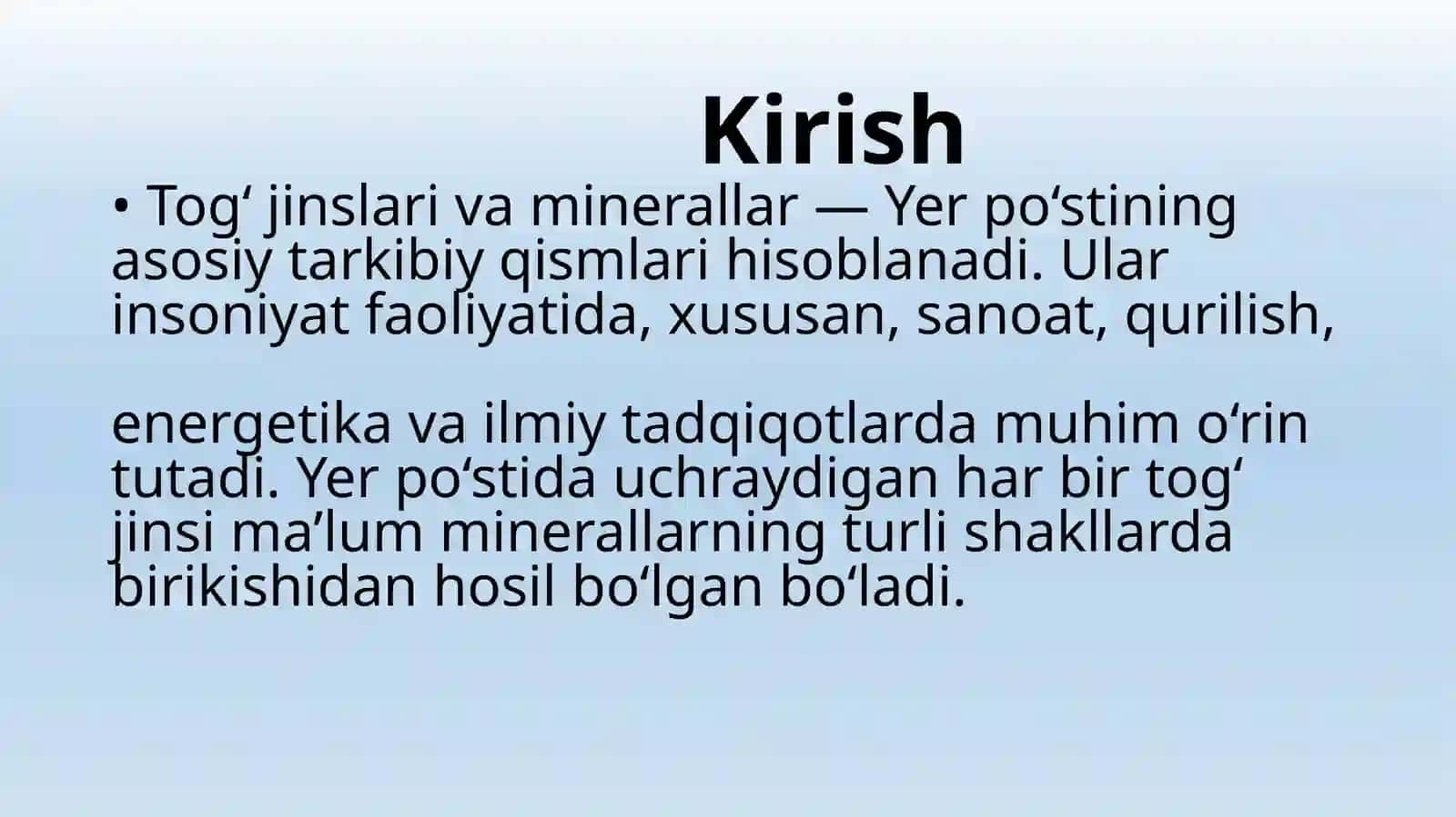 Magmatik va metamorfik jinslar va geologiya muzeyi 2