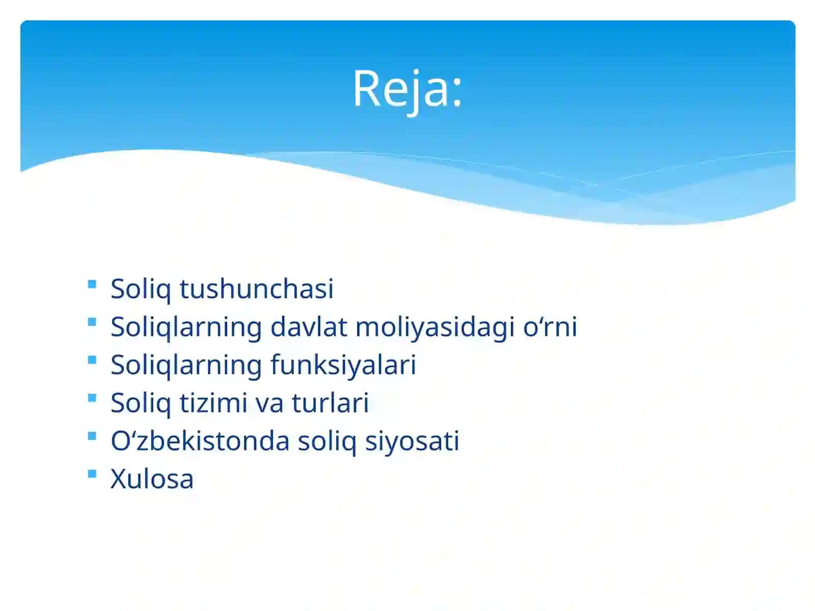 Davlatmoliyasi da soliq- budavlattomonidanjismoniyvayuridikshaxslardanqonunasosidamajburiyravishdaundiriladiganpulto‘lovi 2