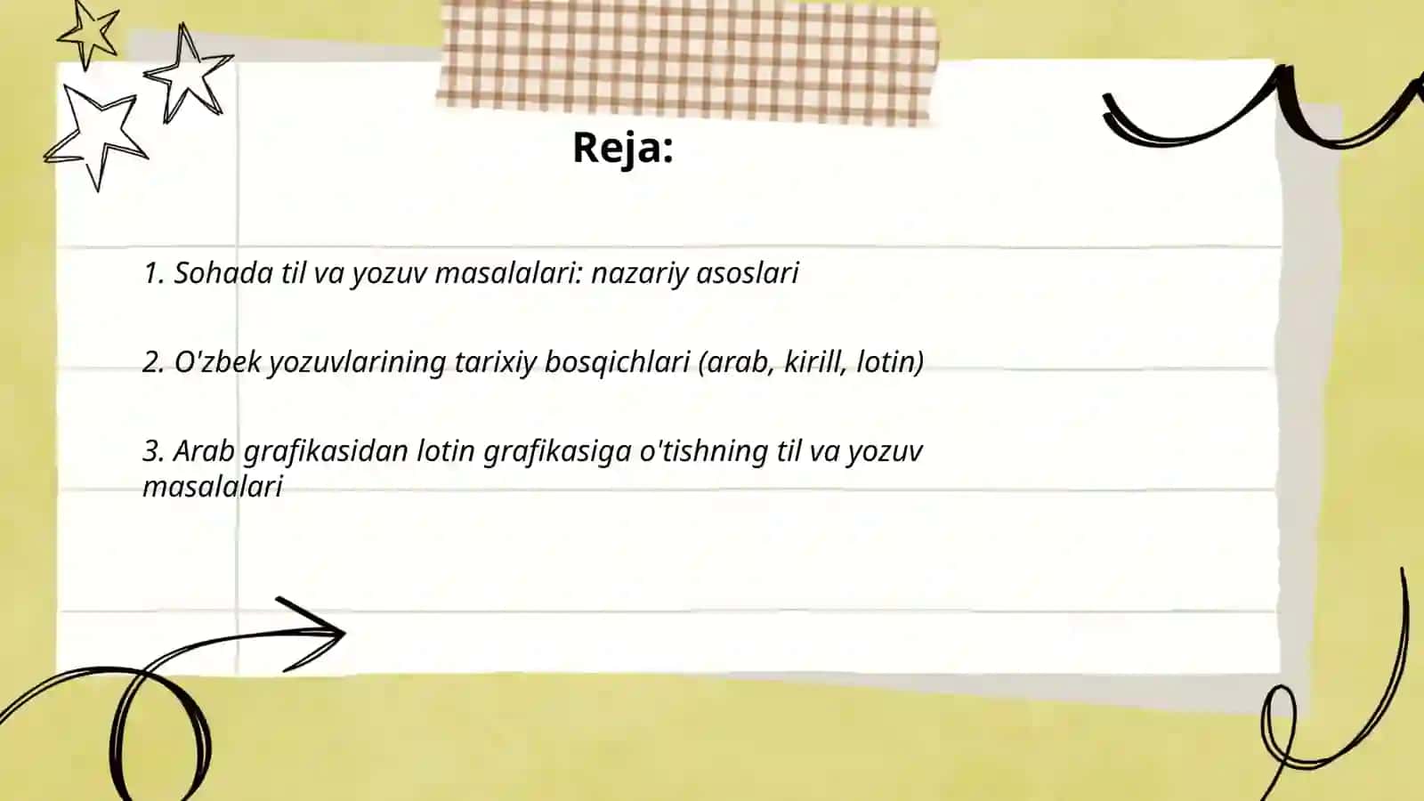 Sohada til va yozuv masalalari 2