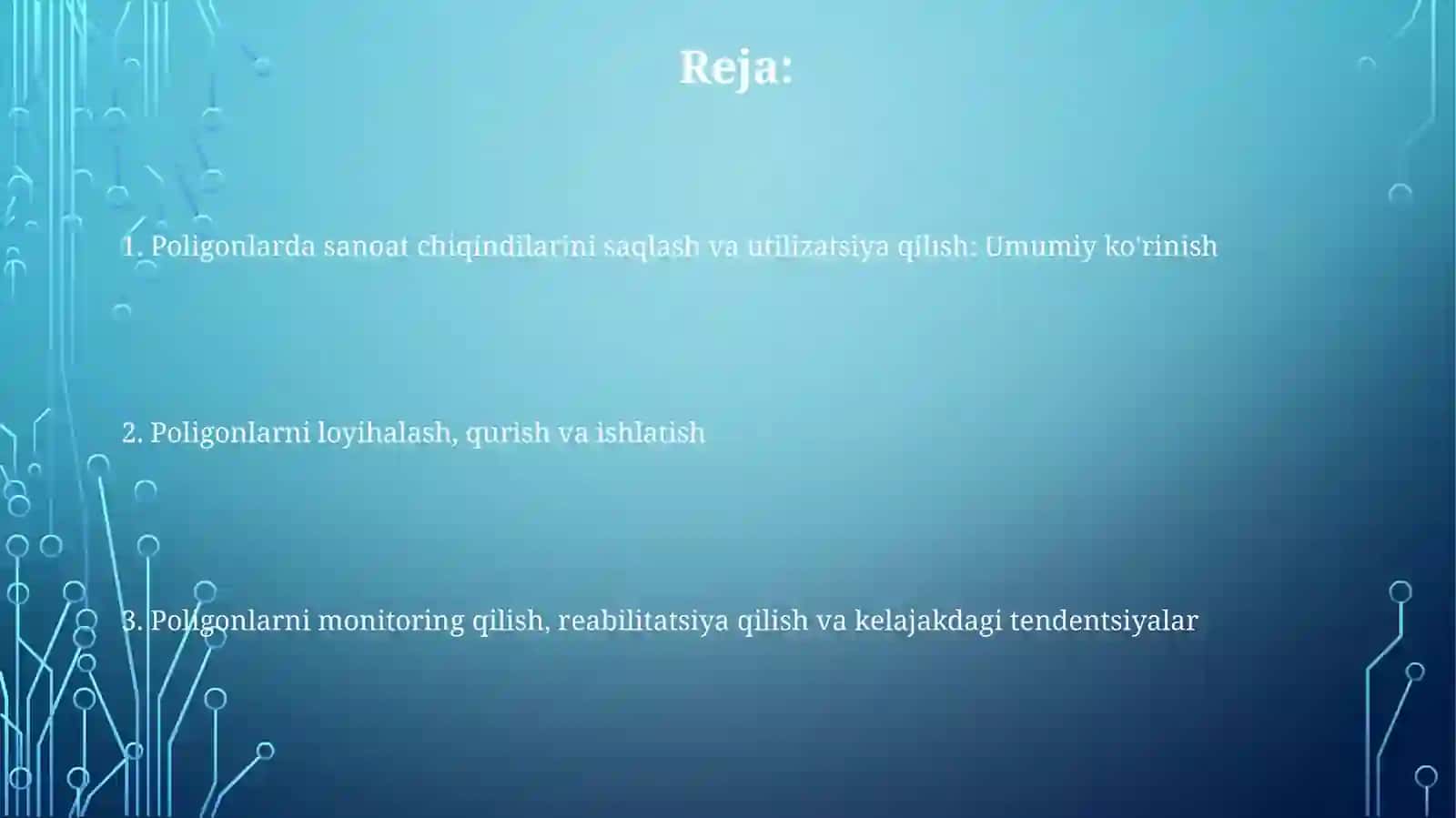 Sanoat chiqindilarini poligonlarda saqlash va yo‘q qilish yollarini o'rganish 2