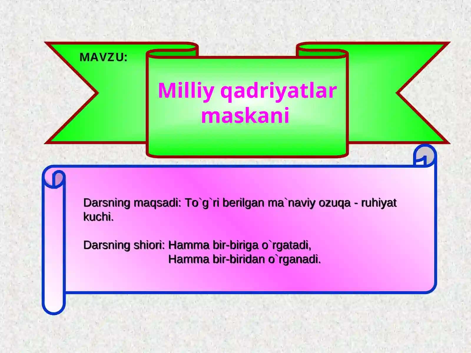 Milliy g`oya va ma`naviyat asoslari 2
