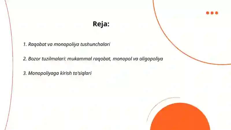 Raqobat va Monopoliya 2