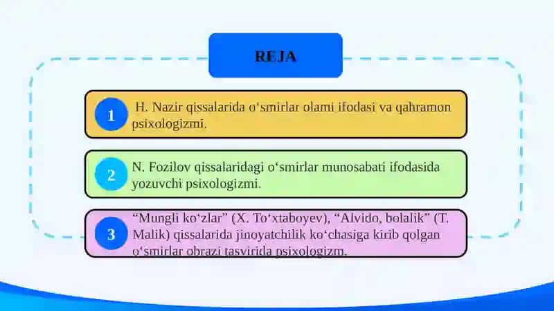 O‘zbek bolalar nasrida o‘smirlar ruhiyati tasviri va badiiy psixologizmning o‘rni. 2