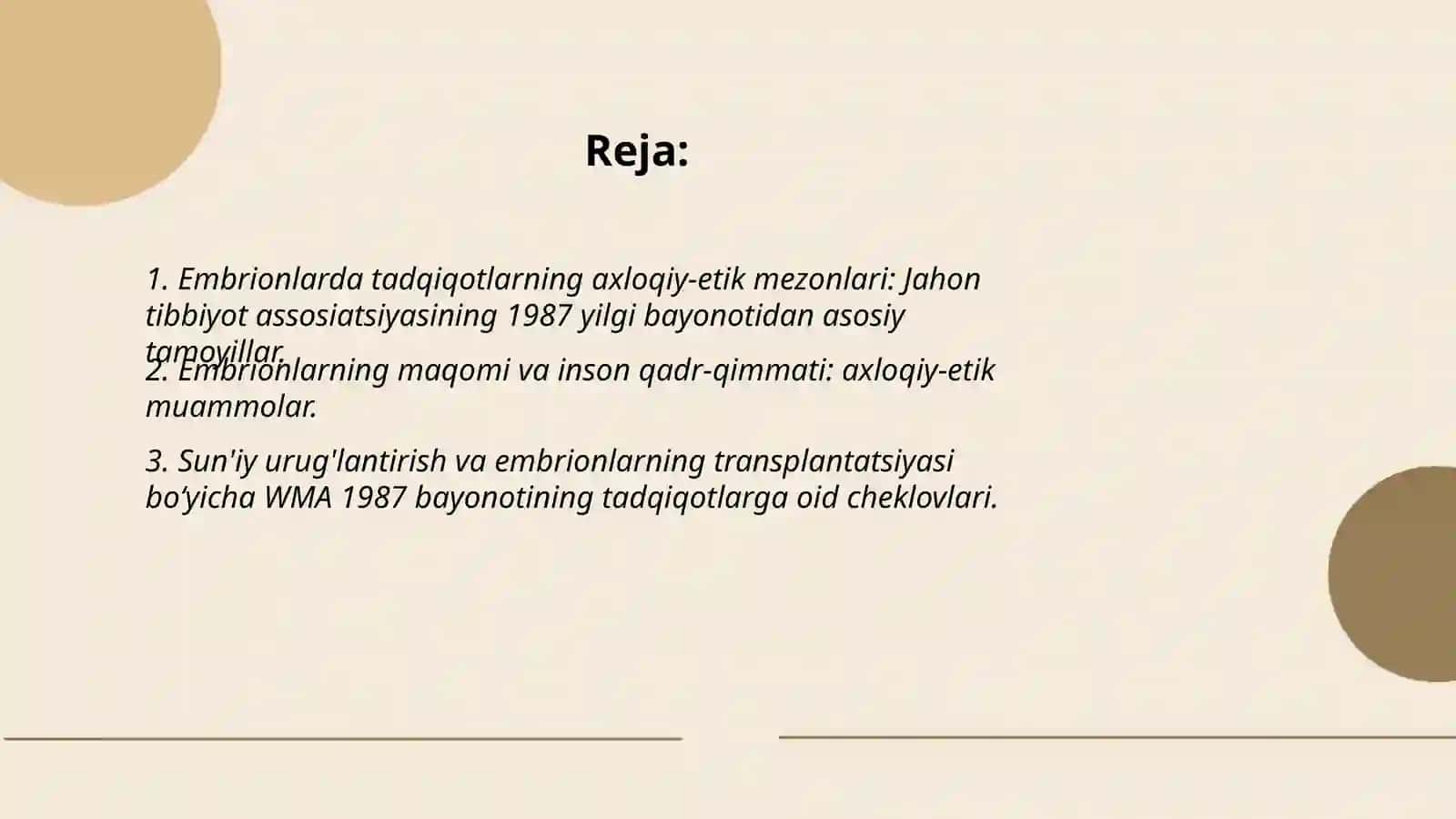 Embrionlarda tadqiqotlar o'tkazish masalasining axloqiy-etik jihatlari 2