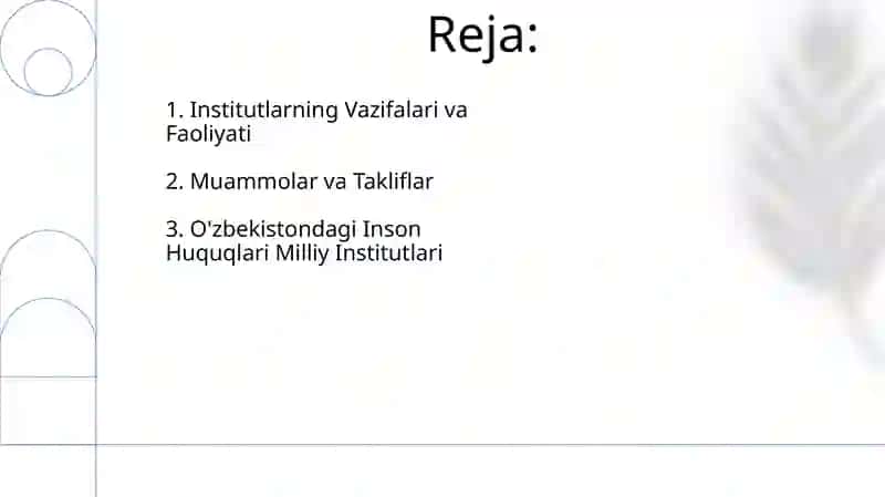 Oʻzbekiston respublikasida inson huquqlari boʻyicha milliy institutlar 2