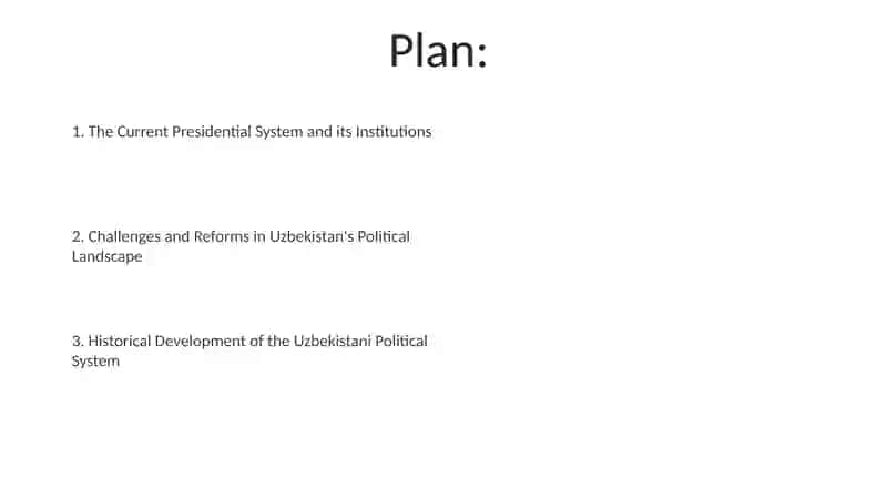 Political system of Uzbekistan 2