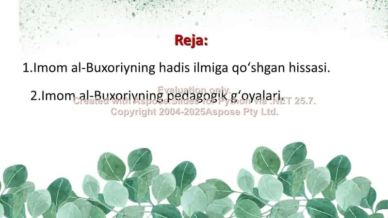 Imom al-Buxoriyning pedagogik gʻoyalari 2