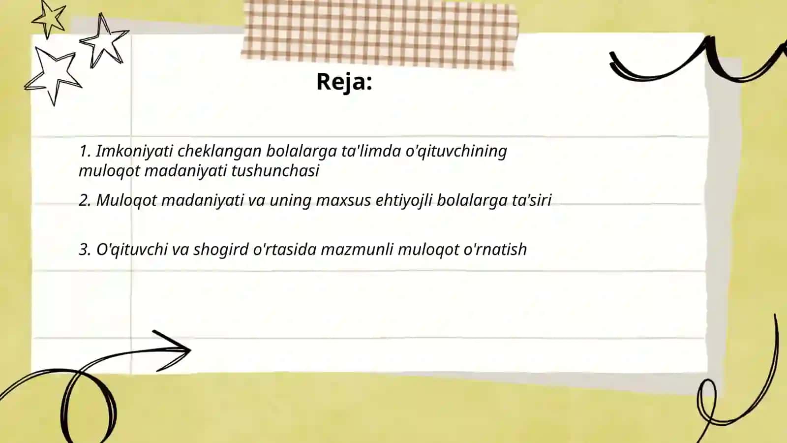 Imkoniyati cheklangan bolalarga ta'limda o'qituvchining muloqot madaniyati tushunchasi 2