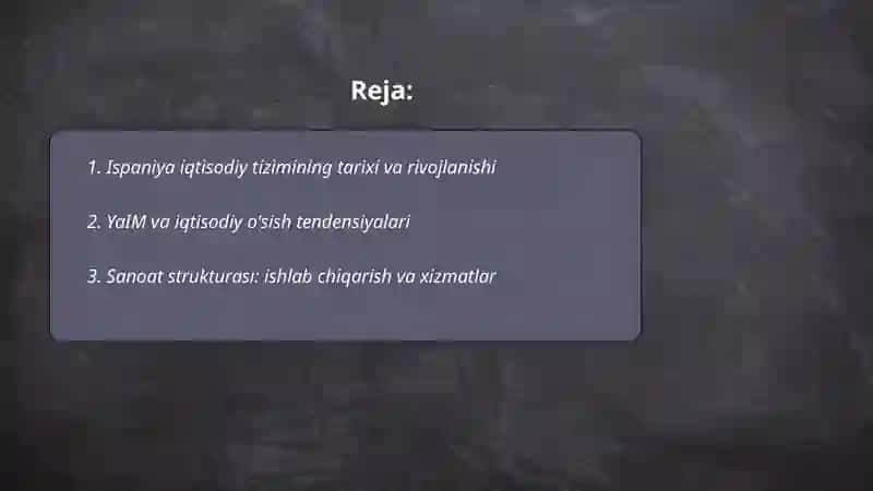 Ispaniya iqtisodiyoti 2