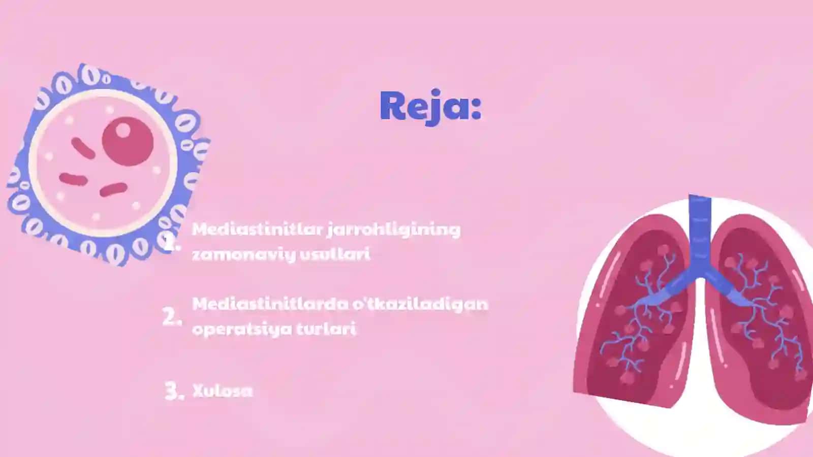 Mediastenit jarrohligining zamonaviy usullari 2