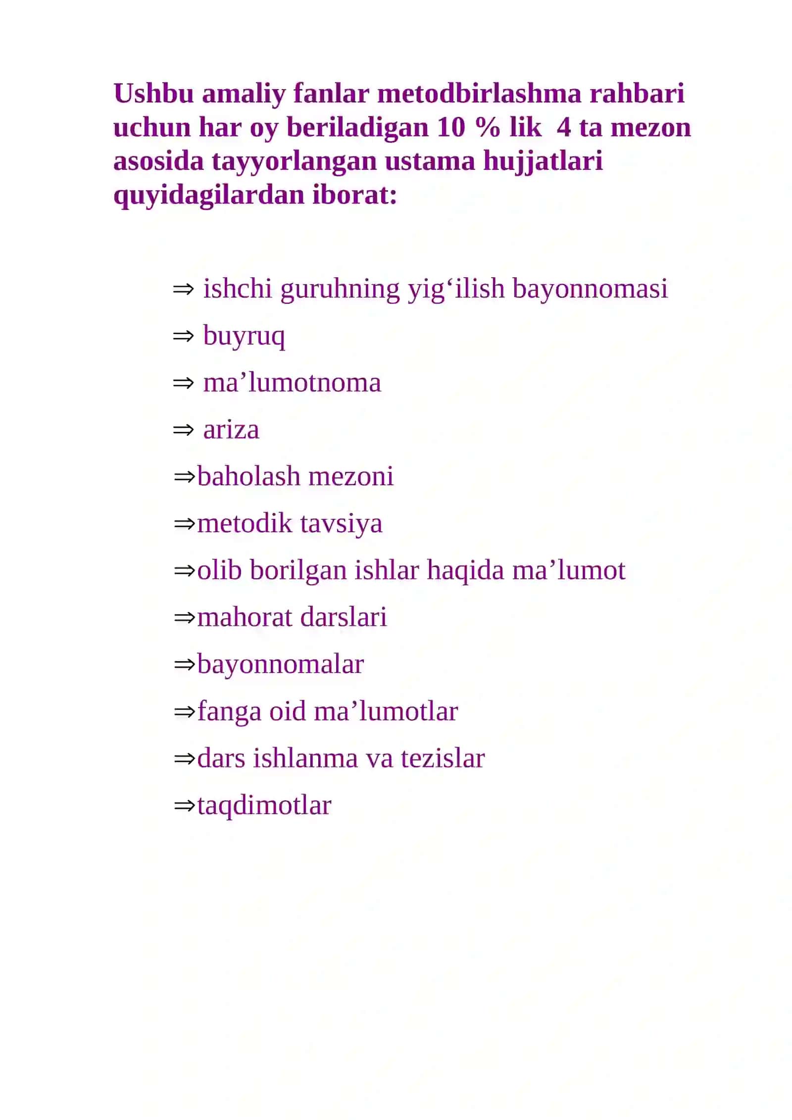 10% Ustama hujjatlari Amaliy fanlar Metodbirlashma 2025-yil.doc 2
