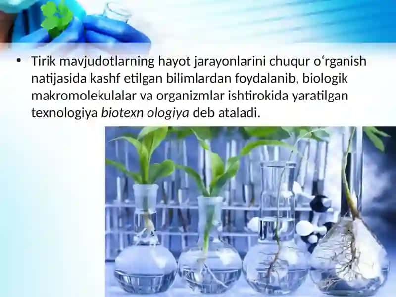 Gen va hujayra injeneriyasiga asoslangan biotexnologiya 2