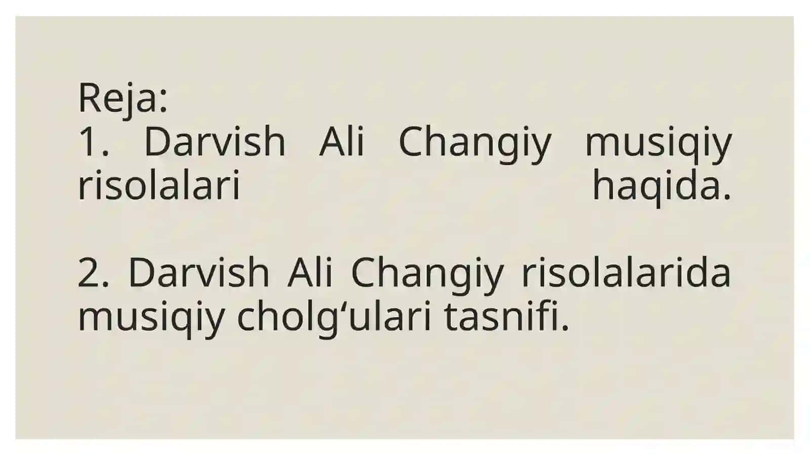 Darvish Ali Changiy musiqaga bag'ishlangan risolalar 2