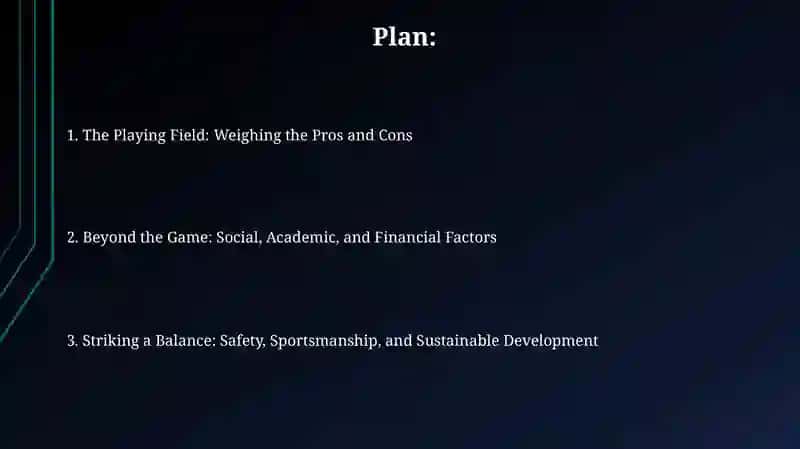 The Playing Field: Weighing the Pros and Cons 2