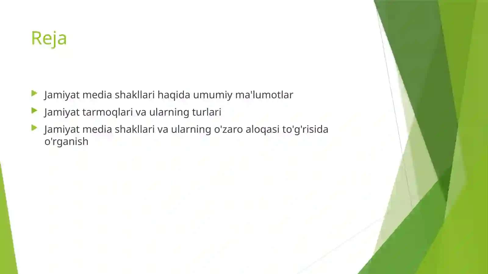 Mediasavodxonlik va axborot madaniyati fanidan tayyorlagan taqdimoti 2