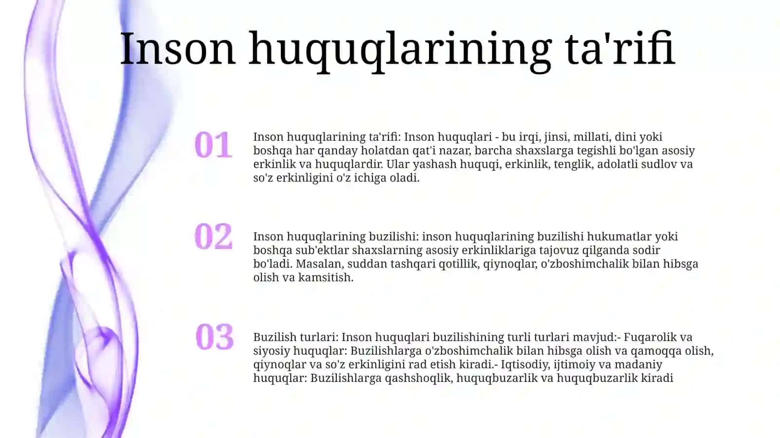 Inson Huquqlarini Buzishga Qaratilgan Huquqbuzarlik Turlari 2
