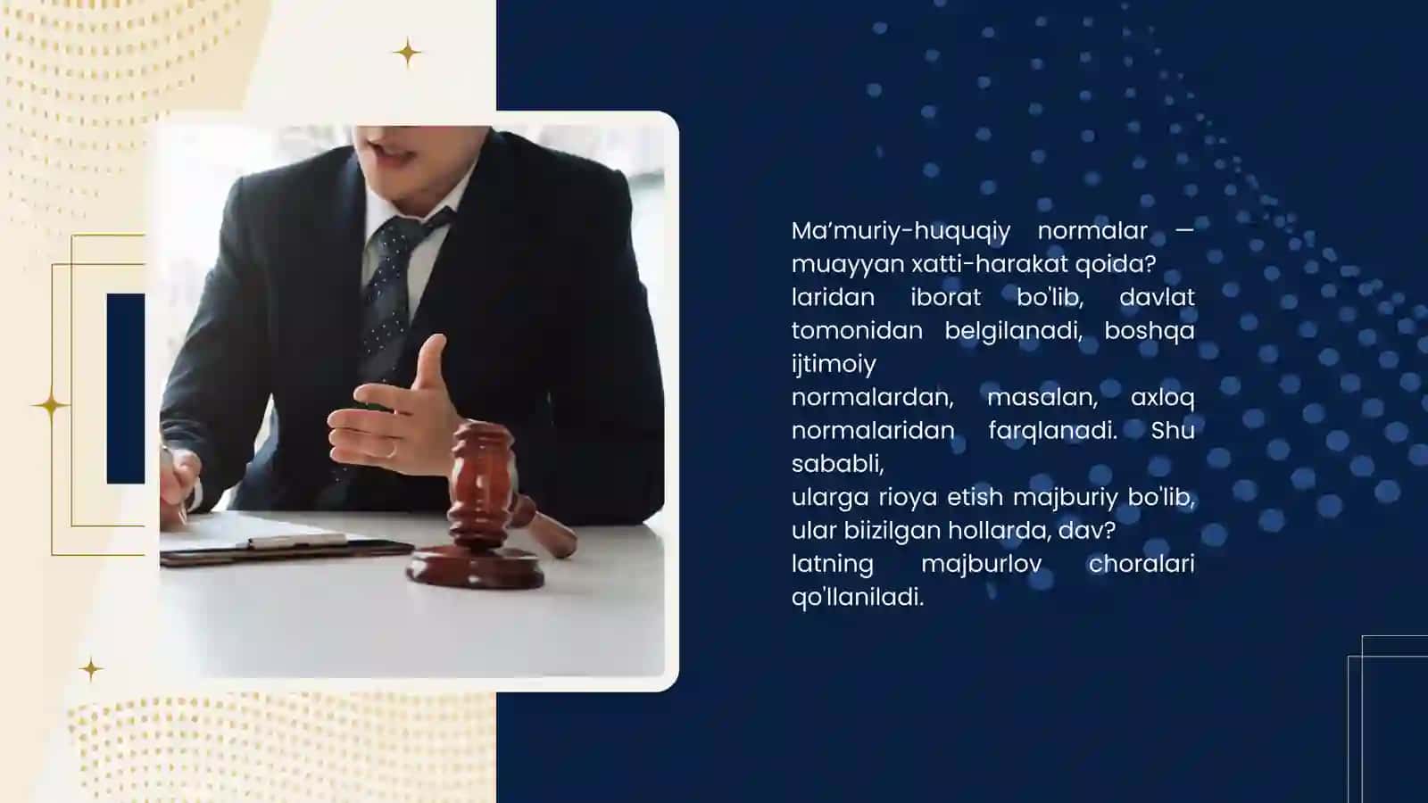 Ma’muriy-huquqiy normalar tushunchasi va xususiyatlari 2