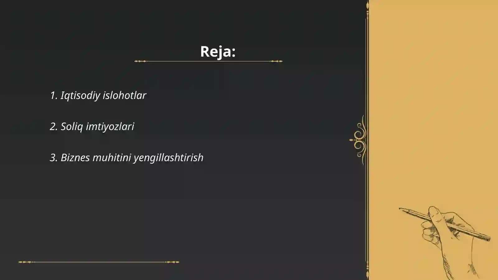 Iqtisodiy islohotlar 2