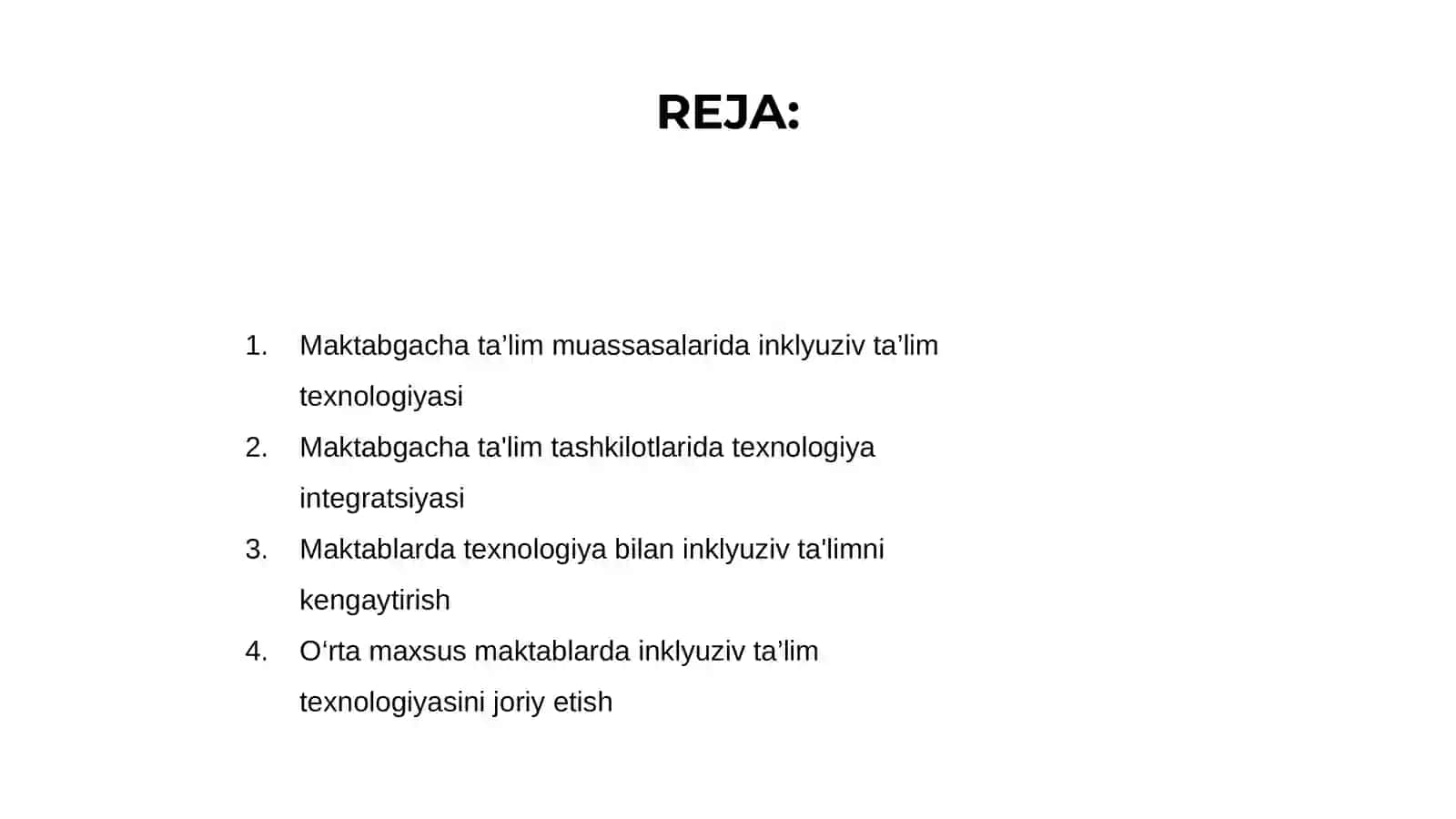 Maktabgacha ta'lim muassasalarida inklyuziv ta’lim texnologiyasi 2