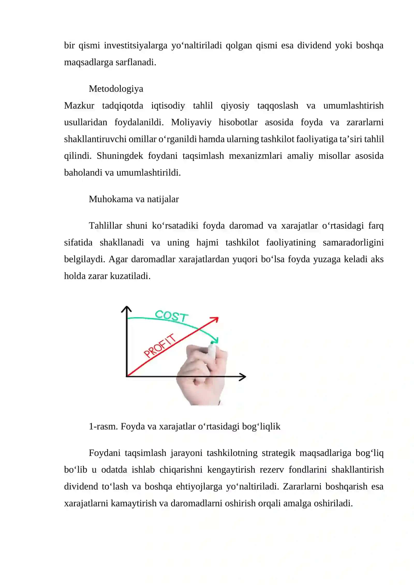 TASHKILOTLARDA FOYDA VA ZARARLARNI HISOBGA OLISH VA TAQSIMLASH 2