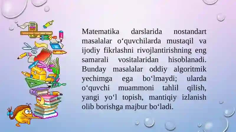 Nostandart masalalar 2