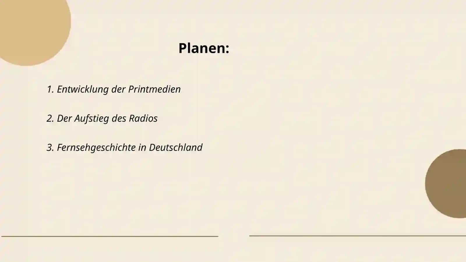 Medien. Früher und heute 2
