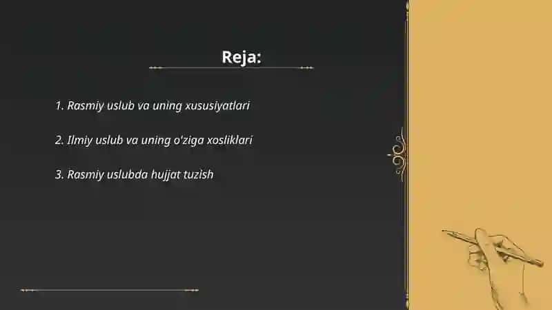 Rasmiy uslub ilmiy uslub 2