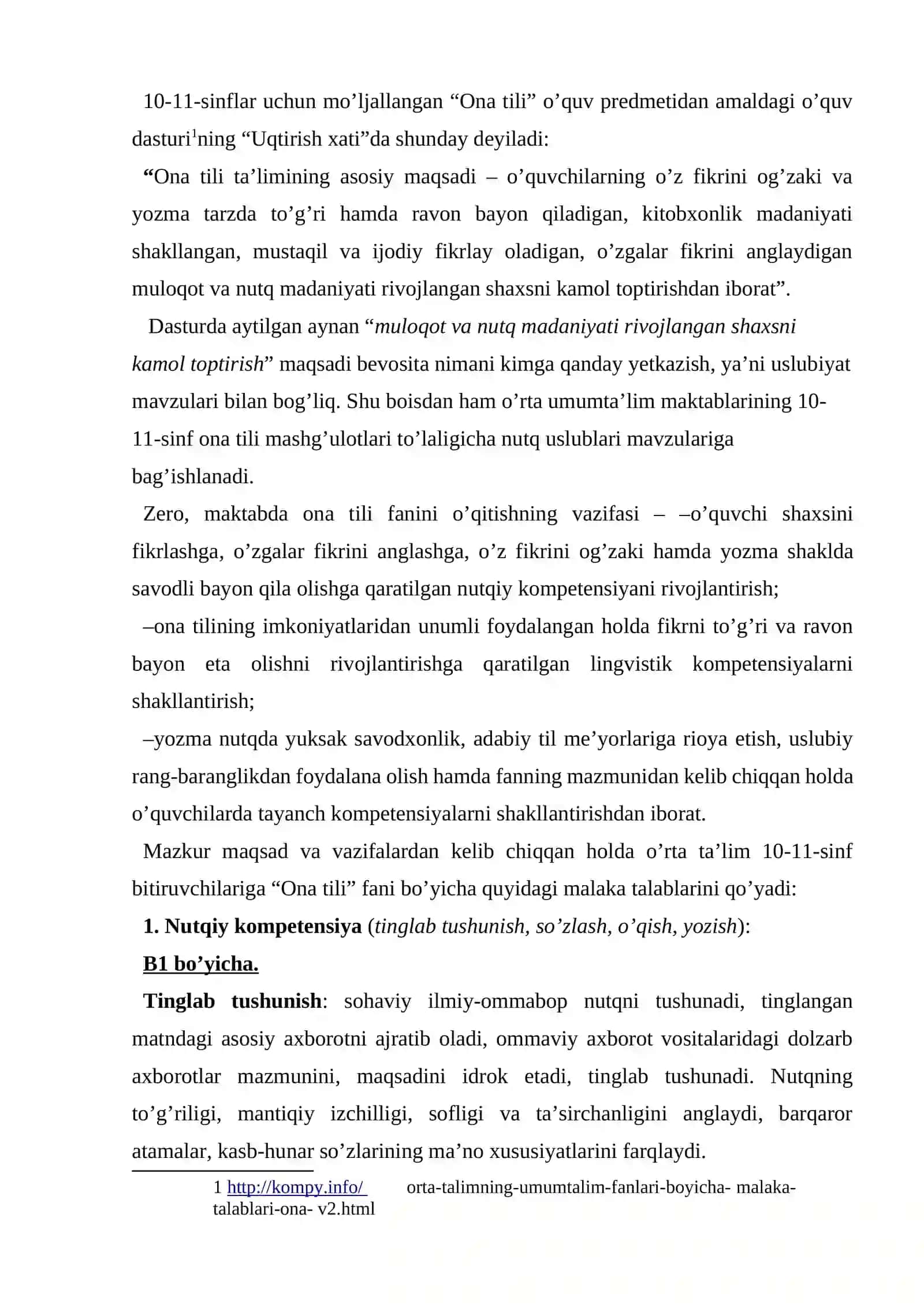 Nutq uslublari ustida ishlash metodikasi 2