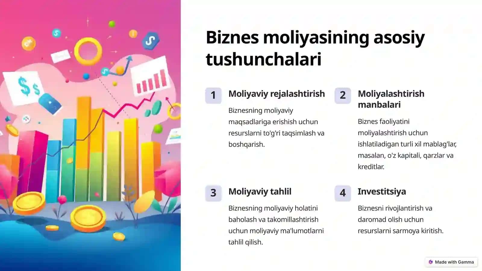 Biznesning moliyaviy faoliyati va kredit bilan taminlash shakllari 2