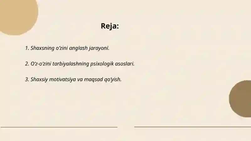 Shaxsning oʻzini-oʻzi tarbiyalashi muammosi yuzasidan tasavvurlarni shakllantirish 2
