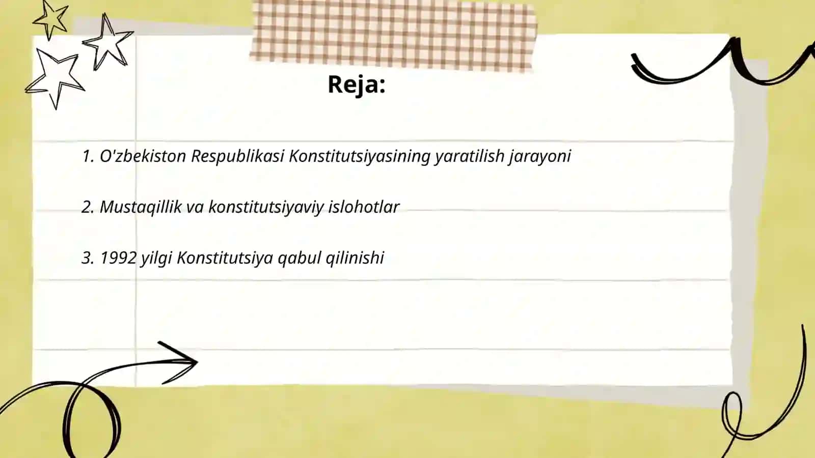 O'zbekiston konistitutsiyasi tarixi 2