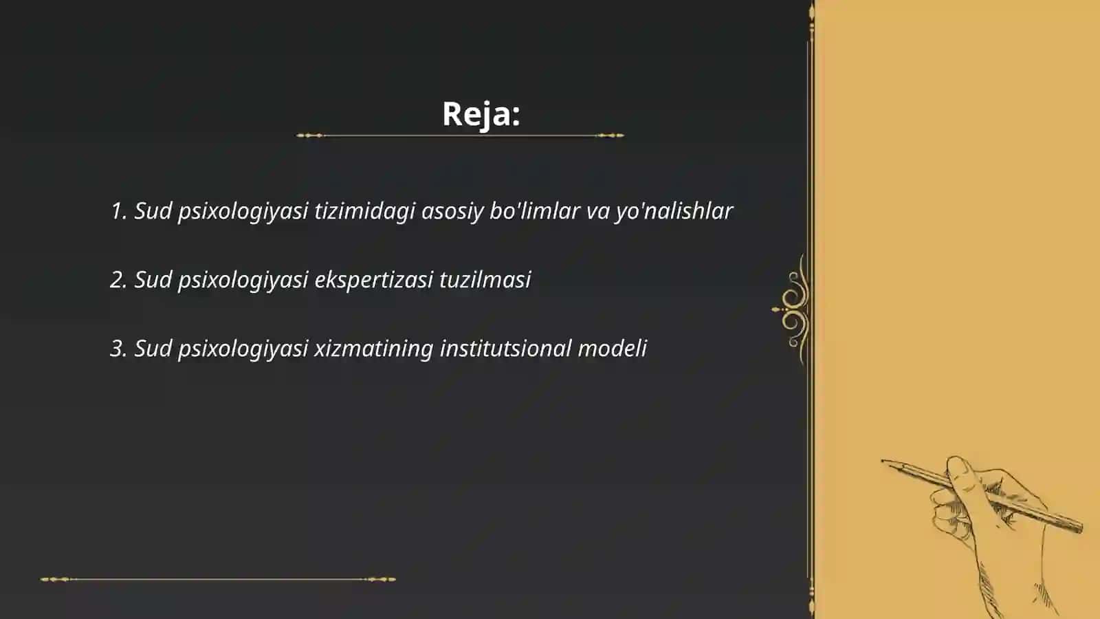 Sud psixologiyasining tuzilishi 2