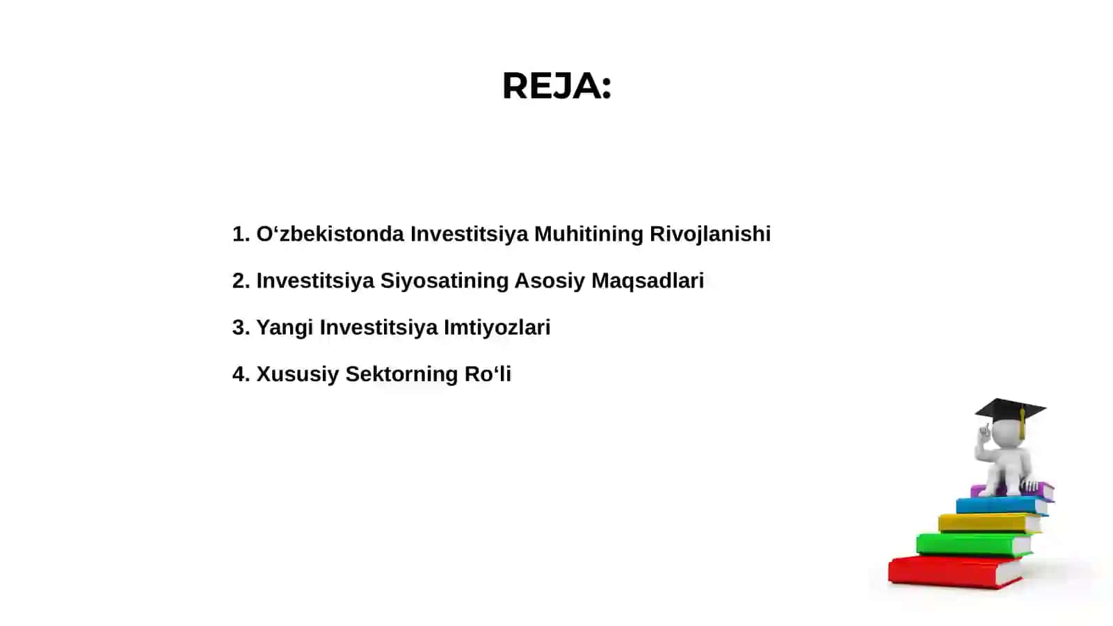O‘zbekistonda investitsiya siyosati 2