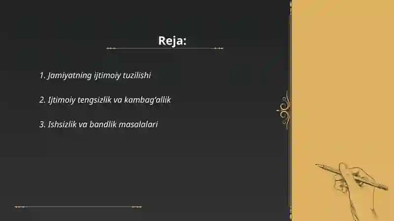 Jamiyatning ijtimoiy tuzilishi 2