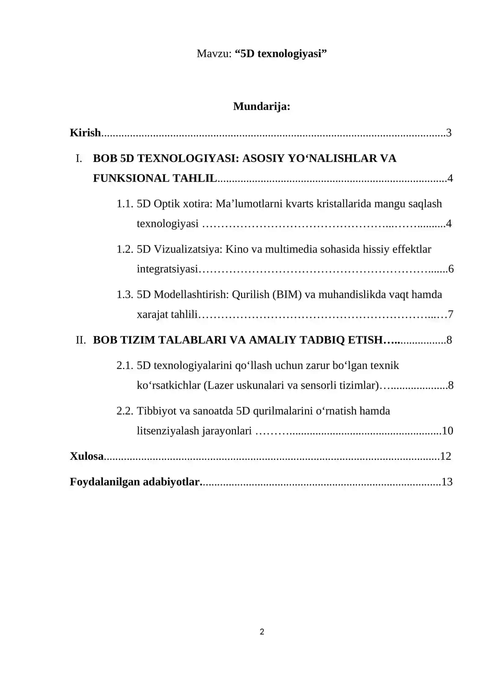5D texnologiyasi 2