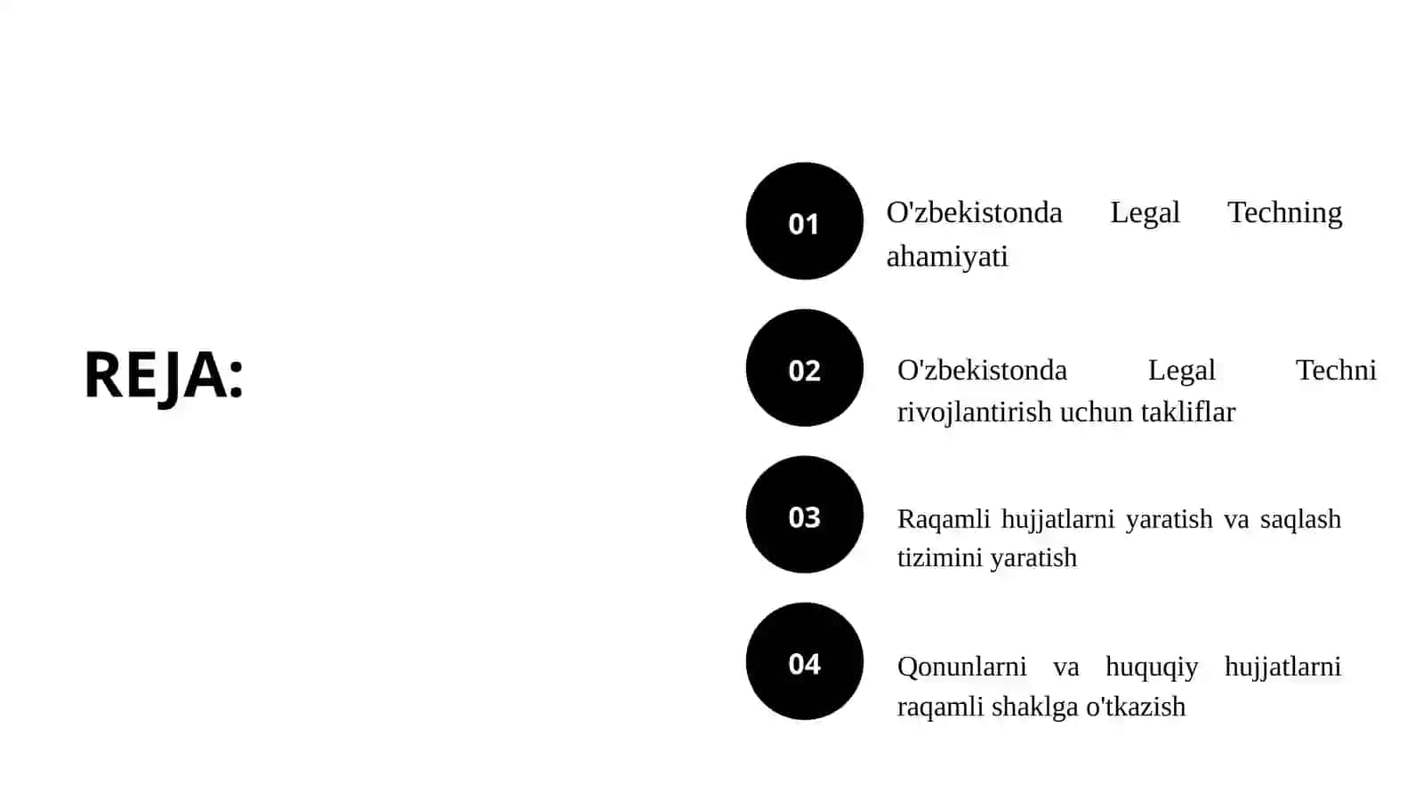 O'zbekistonda Legal Techni rivojlantirish uchun takliflar 2