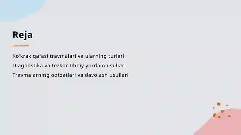 Ko’krak qafasi travmalari 2