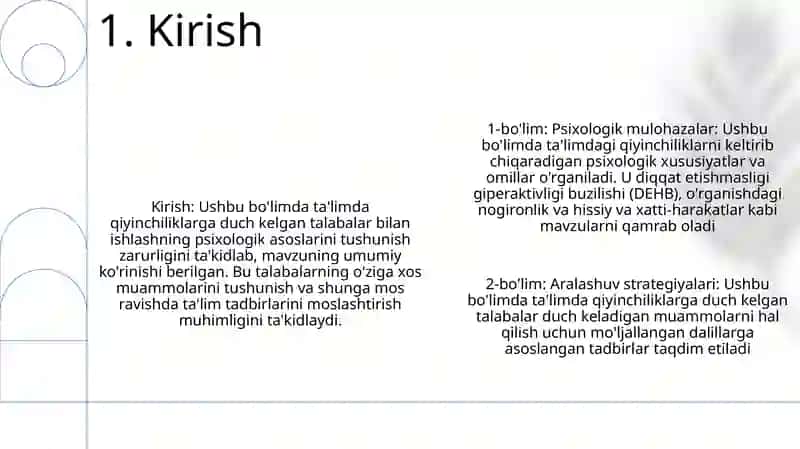 Tarbiyasi Qiyin O'Quvchilar Bilan Ishlashning Psixologik Asoslari 2